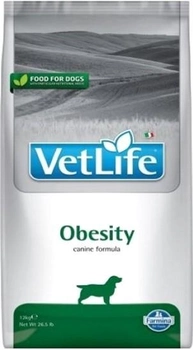 Sucha karma dla psów Farmina Vet Life Obesity 12 kg (8010276025401)