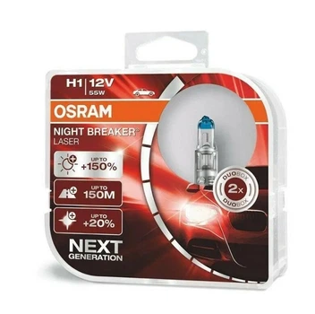 Галогенная лампа Osram H1 Night Breaker LASER NG 64150NL-HCB (02221)