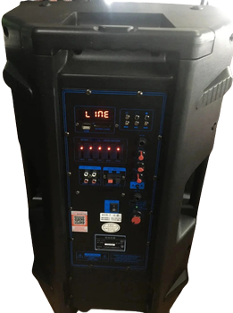 Портативная акустическая система со встроенным аккумулятором и микрофоном в комплекте Temeisheng A15-7 USB/SD/FM/Bluetooth черная (A15-7_7594)