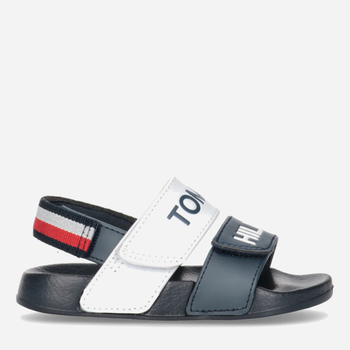 Sandały chłopięce Tommy Hilfiger Logo Velcro Sandal T1B2-32925-1172Y004 25 Niebieskie (8052578176832)