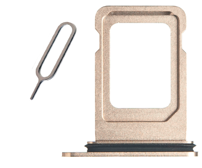 Сим лоток iPhone 13 Pro Gold Original (+ подарок скрепка)