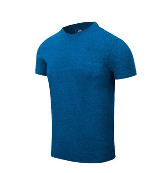 Футболка (Звужений, Приталений) T-Shirt Slim Helikon-Tex Blue Melange XL Чоловіча тактична