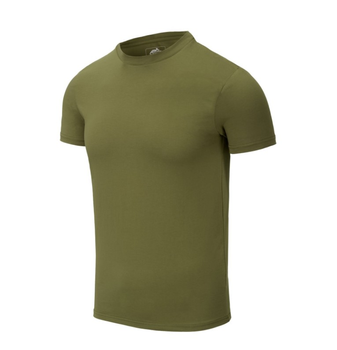 Футболка (Звужений, Приталений) T-Shirt Slim Helikon-Tex US Green L Чоловіча тактична