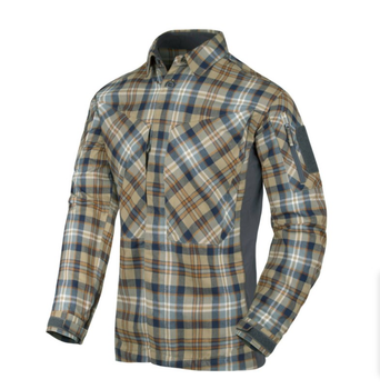 Рубашка MBDU Flannel Shirt Helikon-Tex Ginger Plaid XXL Тактическая