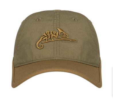 Бейсболка тактическая One Size Logo Cap PolyCotton Ripstop Helikon-Tex Olive Green/Adaptive Green