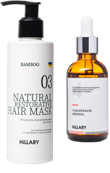Набір по догляду за волоссям Hillary Serenoa + Bamboo Hair Mask для росту волосся (2314975555396)