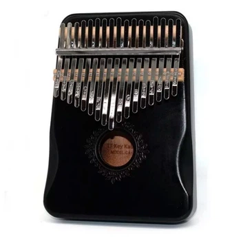 Музичний інструмент Калімба Kalimba на 17 язичків Ручне фортепіано Чорний з Візерунком K-17ch20