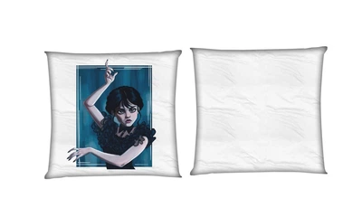 Подушка Wednesday Addams 8 квадратная двухсторонняя стандарт 35 х 35 см - MyTee