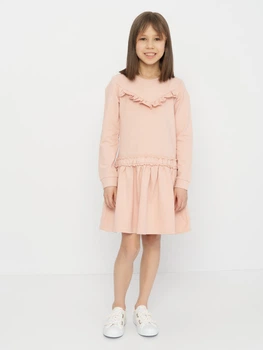 Детское платье для девочки Coccodrillo Romantic Kids ZC2129103ROK 92 см Пудровый/Розовый (5904706021923)
