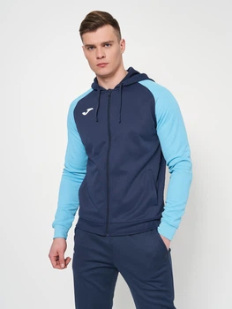 Спортивная кофта мужская Joma Academy Iv 101967.342 L Темно-сине-бирюзовая (8424309452544)