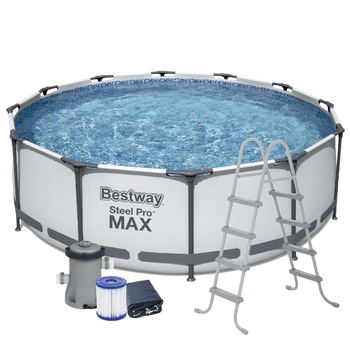 Каркасный бассейн Bestway 427 х 122 см, с фильтром, лестницей и тентом (5612X)
