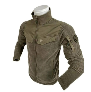 Куртка кофта флисовая тактическая олива Wolftrap Турция Размер: S (46)
