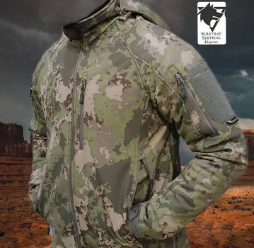 Тактическая зимняя куртка SOFTSHELL MULTICAM Wolftrap Размер: L (50) Хаки
