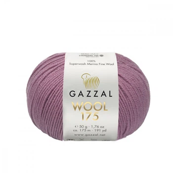 Пряжа Gazzal Wool 175 351-Темная роза