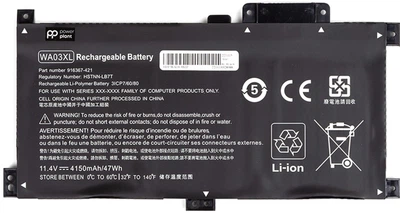 Аккумулятор PowerPlant для ноутбуков HP Pavilion X360 14-Ba (WA03XL) 11.4V 4150mAh (NB461974)