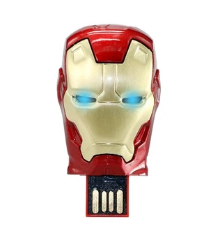 Прикольні флешки фігурні Dinosaur Driver 32GB Iron Man Mask Залізна маска