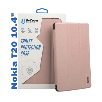Чохол книжка BeCover PU Smart для Nokia T20 10.4" Rose Gold (708052)