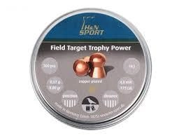 Свинцовые пули H&N Field Target Trophy Power 300 шт/уп, 0,57 г, 4,5 мм (1453.01.90)