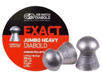 Кулі пневматичні JSB Jumbo Heavy. Кал. 5.52 мм. Вага - 1.17 г. 500 шт/уп (1453.05.35)