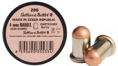 Патрон Флобера Sellier & Bellot Randz Curte кал 4 мм шорт 200 шт (1211.01.01)