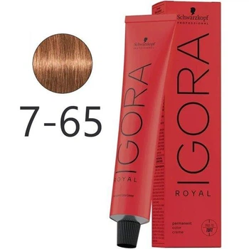 Крем-краска для волос Schwarzkopf Igora Royal 7-65 Средне-Русый Шоколадно-Золотистый 60 мл