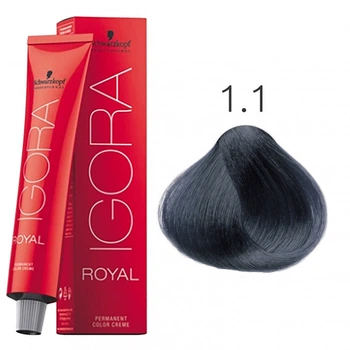 Крем-фарба для волосся Schwarzkopf Igora Royal 1-1 Синьо-Чорний Сандре 60 мл