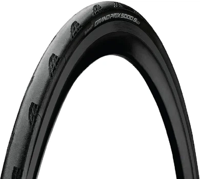 Велопокрышка бескамерная Continental Grand Prix 5000S складная BlackChili, Active Comfort Technology, Lazer Grip Черная (4019238054422)