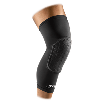 Компрессионный Наколенник с Защитой(пара) McDavid Extended Compression Leg Sleeve with Hexpad(6446(Black)) L Черный