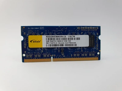 Оперативна пам'ять для ноутбука SODIMM Elixir DDR3 2Gb 1333MHz PC3-10600S (M2S2G64CB88G5N-CG) 11131