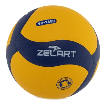 Мяч волейбольный Zelart VB-7450 №5 Желто-синий (57363023)