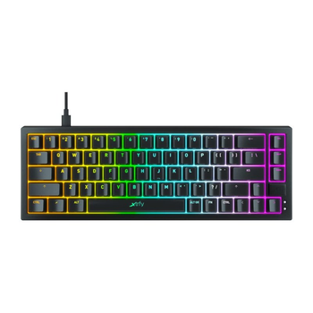Клавіатура Xtrfy K5 68 keys Kailh Red Hot-Swap RGB UA Black (K5-RGB-CPT-BLACK-R-UKR)