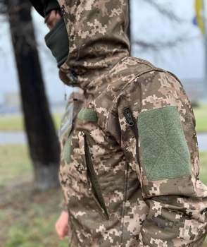 Куртка тактична чоловіча з мебраною військова з капюшоном бушлат софтшел SoftShell L