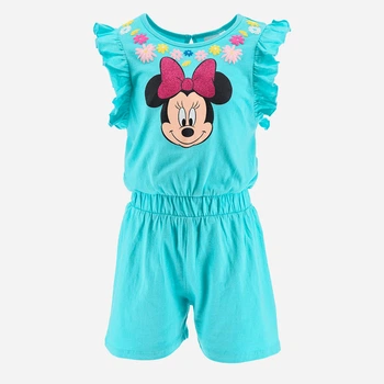 Детский летний комбинезон для девочки Disney Minnie WE1085 98 см Голубой (3609086625960)