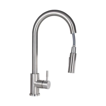 Смеситель для кухни с выдвижным изливом Lidz Aria 015FL2 LDARI015FL2NKS43397 Nickel