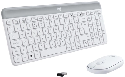 Комплект беспроводной Logitech MK470 Wireless Slim Combo UA White (920-009205)