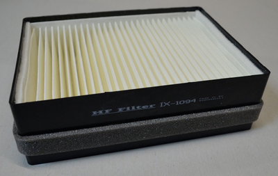Фільтр салону HF Filter IX-1094 White/Black – Scania - Mann & Hummel CU 1722 – Knecht LA 432 – Fram CF9655 – Hengst E956LI01