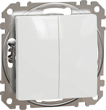 2-клавішний перемикач Schneider Electric Sedna Design Білий (SDD111108)