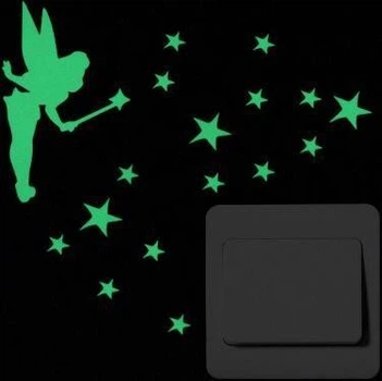 Наклейка на стену 3M Fairy 2 светится в темноте 10х11 см QAZ5678