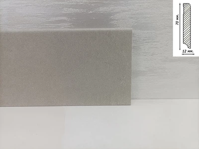 Плинтус Luciano к LVT/SPC 2400x70x12 Серый 120С