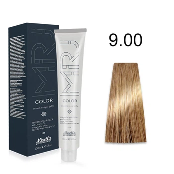Краска для волос 9.00 интенсивный очень светлый блондин Royal Jelly Color Mirella, 100 мл