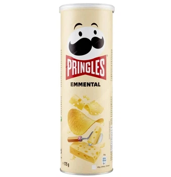 Чипсы Pringles Emmental со вкусом традиционного швейцарского сыра эмменталь 165g