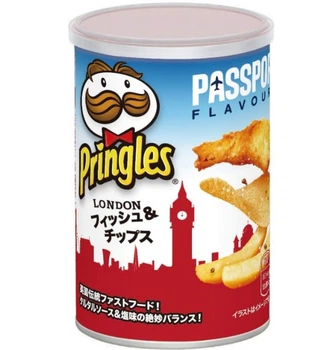 Чипсы Pringles Fish and Chips со вкусом рыбы 53g