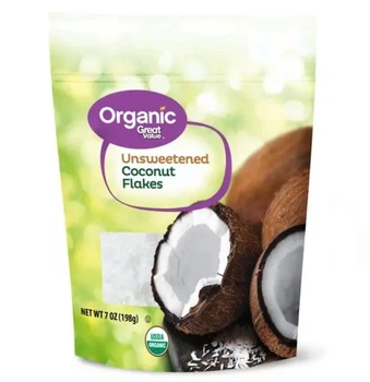 Кокосовые хлопья Great Value Organic Unsweetened Coconut Flakes 198г