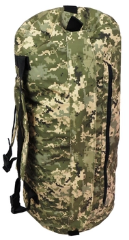 Великий армійський баул рюкзак два в одному Ukr military S1645294 108L Піксель ЗСУ