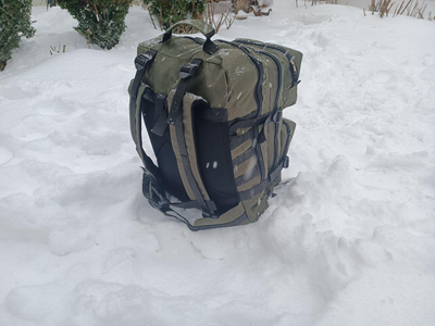 Военный рюкзак на 60 литров 55*35 см с системой MOLLE ВСУ рюкзак цвет олива