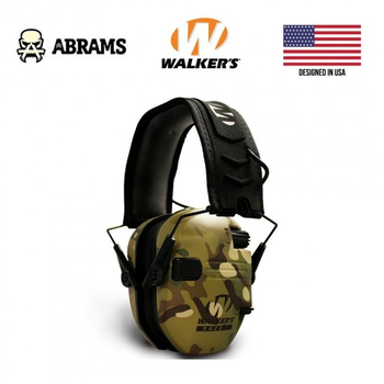 Активні навушники для стрільби Walker's Razor Slim Electronic Muffs (Multicam Camo)