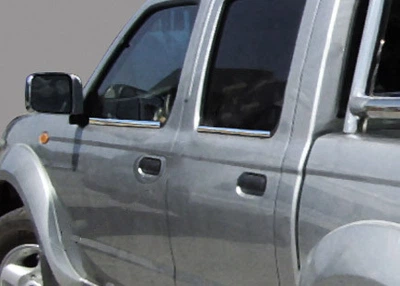 Nissan NP300 1999-2015 Нержавіюча окантовка скла Omsa Line (4 шт)