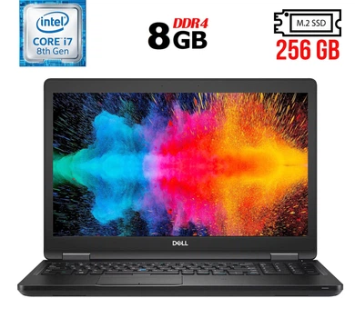 Ультрабук Б-класс Dell Latitude 5590 / 15.6" IPS / Core i7-8650U (4(8) ядра по 1.9-4.2GHz) / 8GB DDR4 / 256GB SSD M.2 / UHD Graphics 620 / USB 3.1 / HDMI / Win 10 б/у