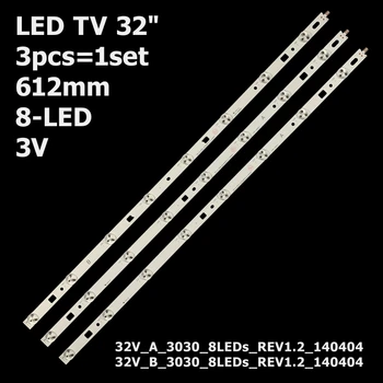 LED підсвітка TV 32" inch 8-led 612mm 32V_A_3030_8LEDs_REV1.2_140404 DIRECT-FIJL-32V-A/B-3228-8LEDs 3pcs=1set