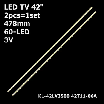 LED підсвітка TV 42" 60-led 3V 478mm T420HW08 TS-42T13005 KL-42LV3500 42T11-06A H42E07A LE42G70 2pcs=1set